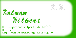 kalman wilpert business card